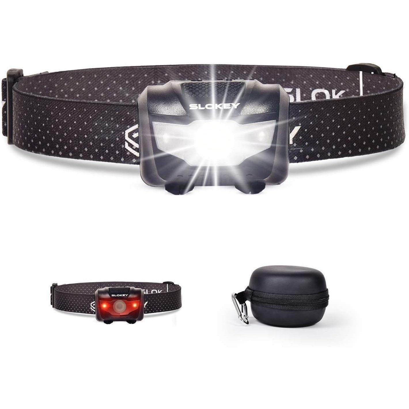 Slokey LED Headlamp 135 Lumen Compact Waterproof Outdoor Light