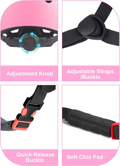 XJD Adjustable Lightweight Toddler Kids Bike Helmet, Cycling Safety Gear Ages 1-5