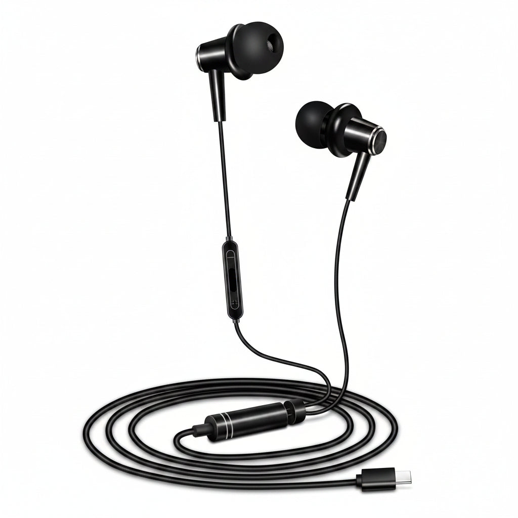 Trilink Metal Earphones Crystal Clear Sound USB-C Connector