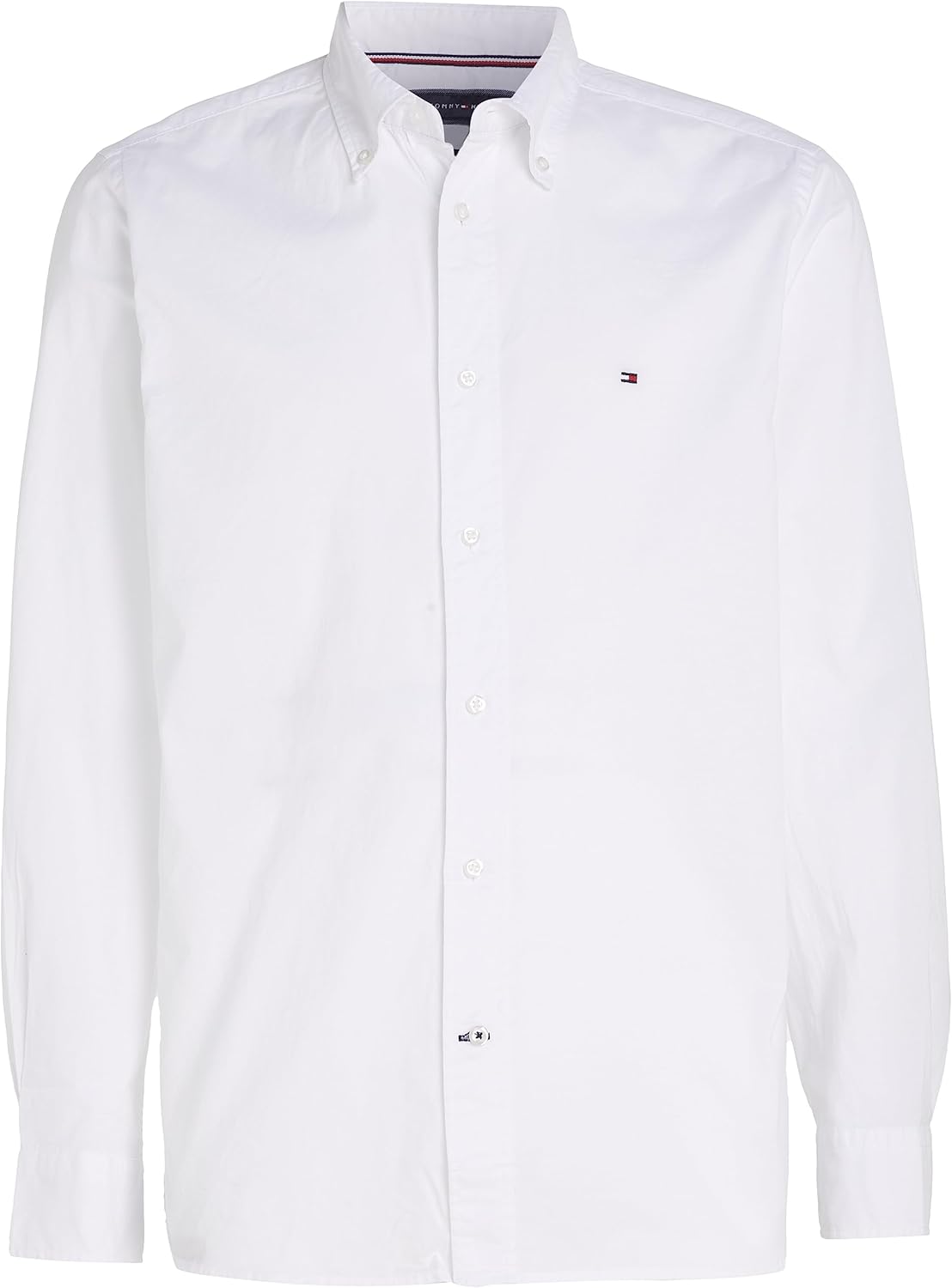 Tommy Hilfiger Core Flex Men's Long Sleeve Shirt – Modern Fit Premium Comfort