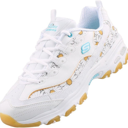 Skechers D'Lites Daisy Dream Women's Floral Synthetic Leather Sneaker