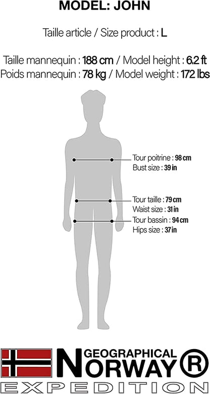 Geo Norway Men's Waterproof Breathable Softshell Jacket with Hood