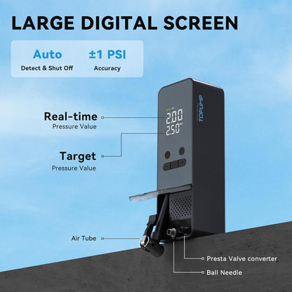 TOPUMP TP300 Portable Air Compressor 150 PSI Digital Tire Inflator