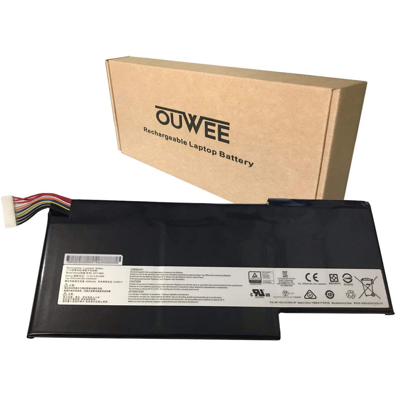 OUWEE BTY-M6K High Performance Laptop Battery for MSI Gaming Laptops