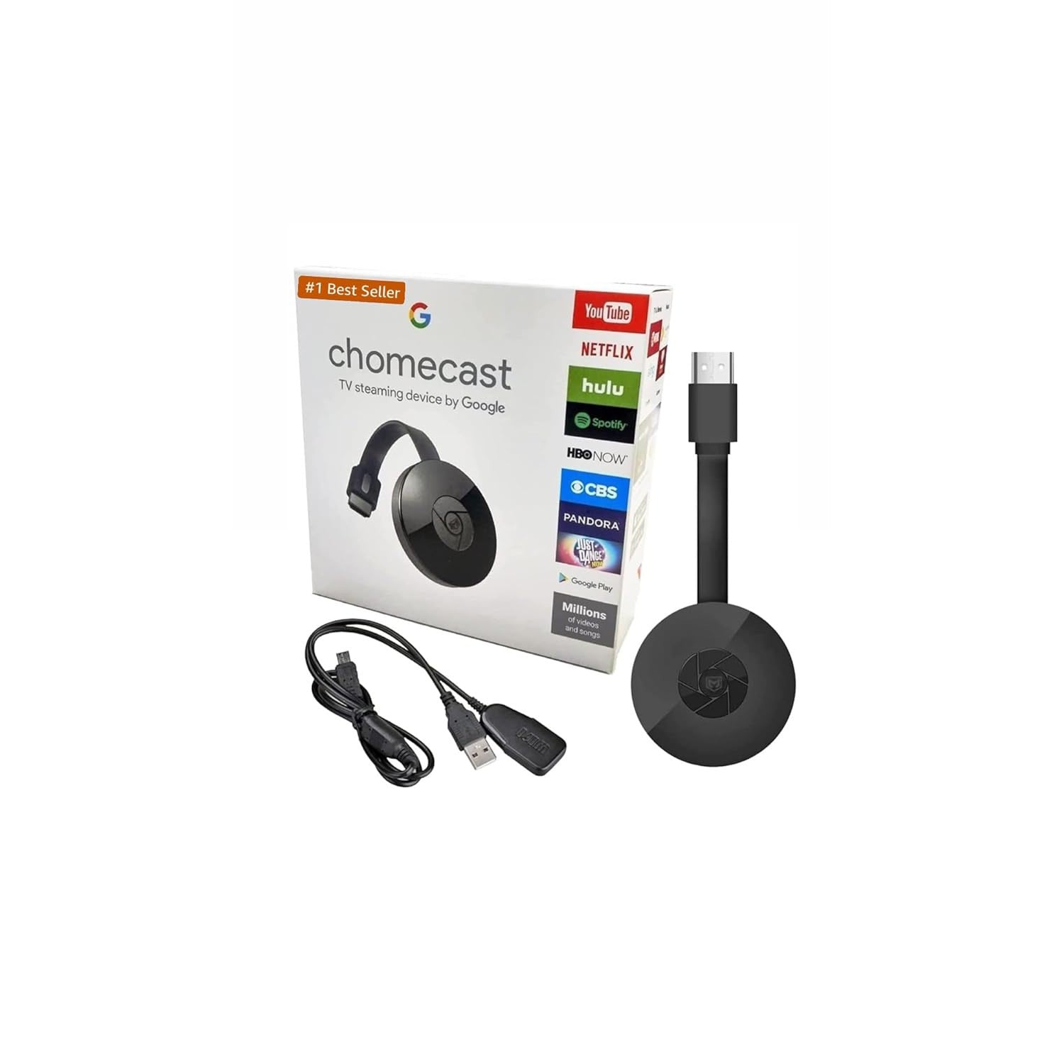 4K Google Chromecast with HDR Streaming Dongle – Wireless HDMI Adapter