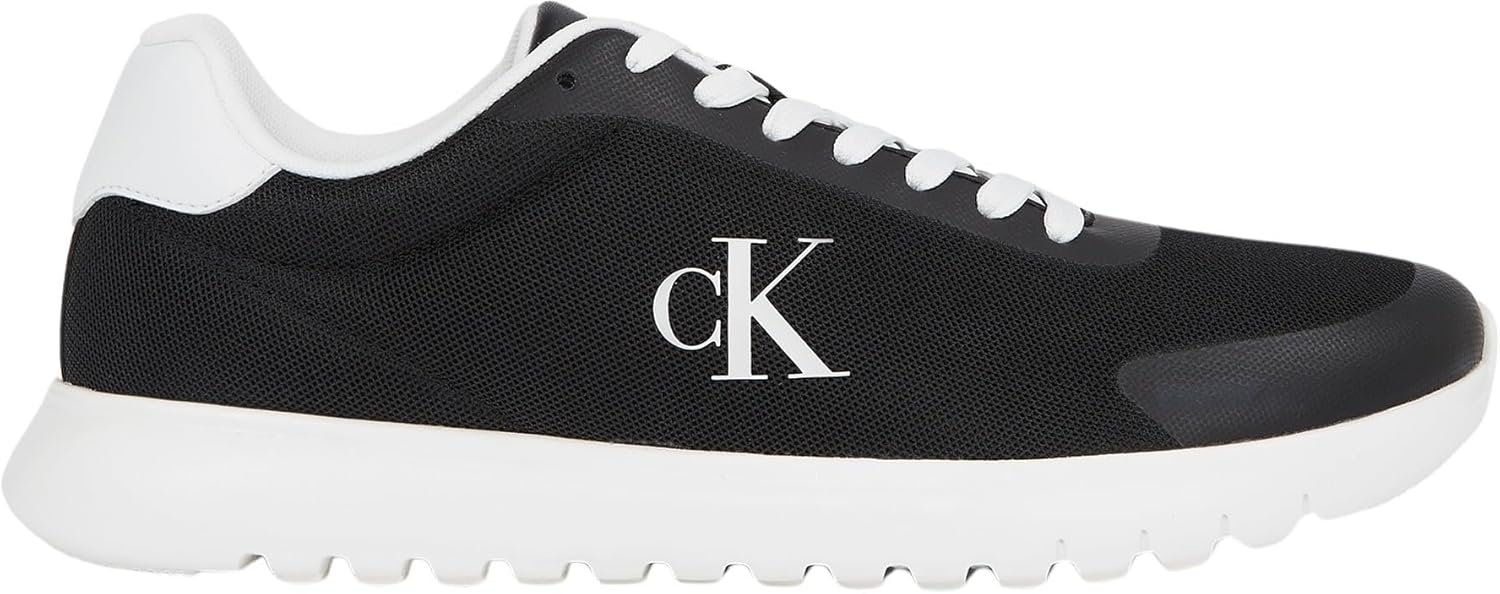 Calvin Klein Men's EVA Mesh Logo Runner Trainers – Lightweight Comfort