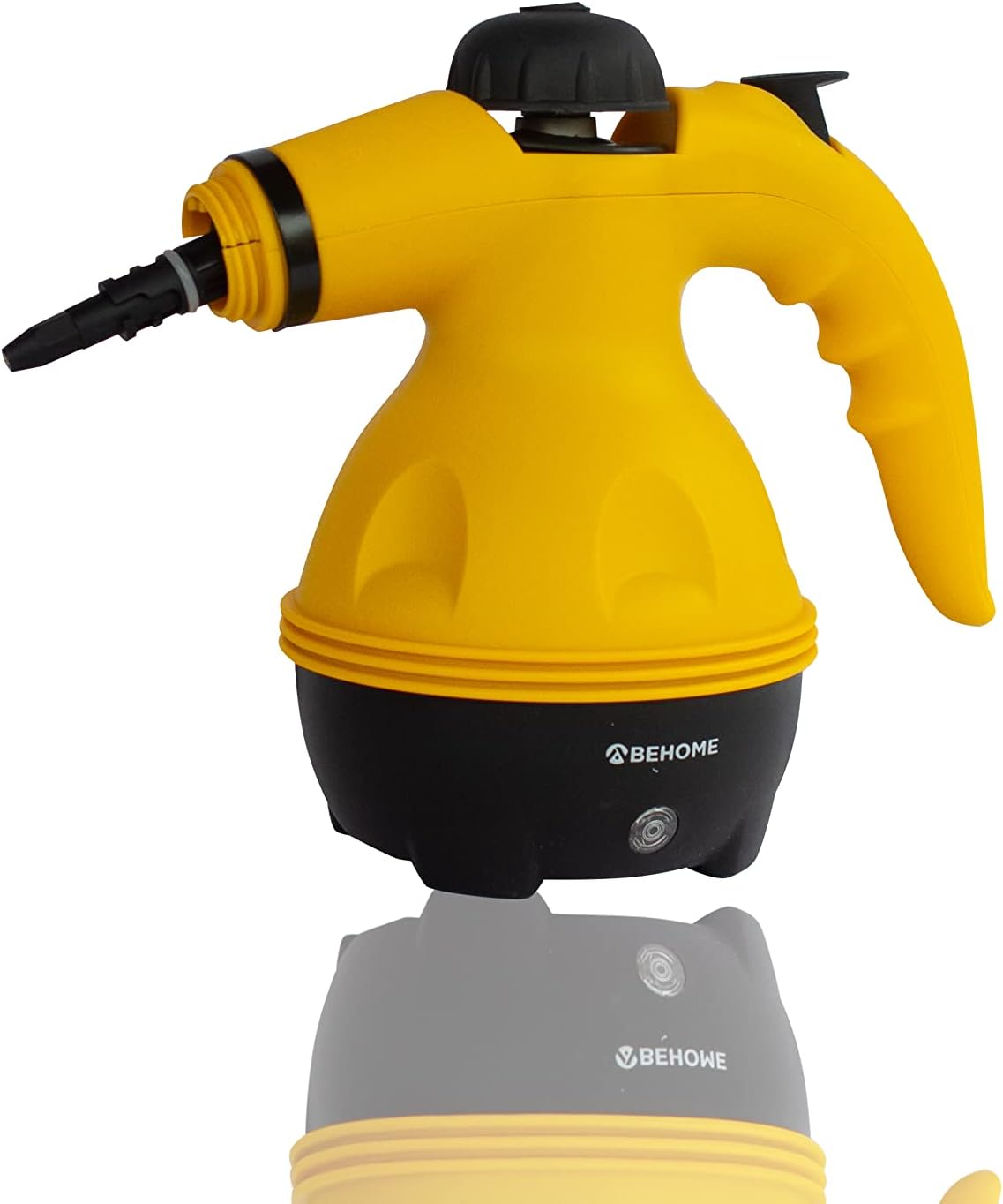 BEHOME Portable Handheld Steam Cleaner with 9 Accessories Yellow