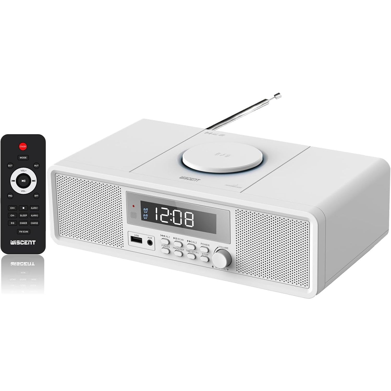 Compact Micro Home CD Stereo System with Bluetooth FM Radio