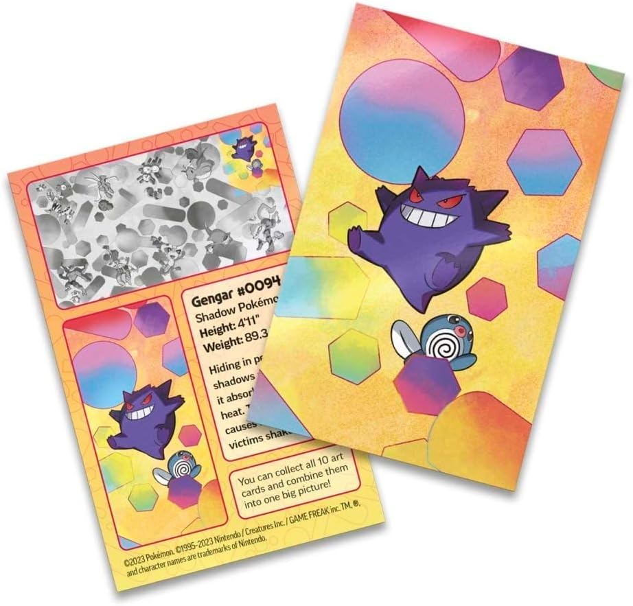 Pokémon Scarlet & Violet Tin Gengar Poliwag 2 Booster Packs