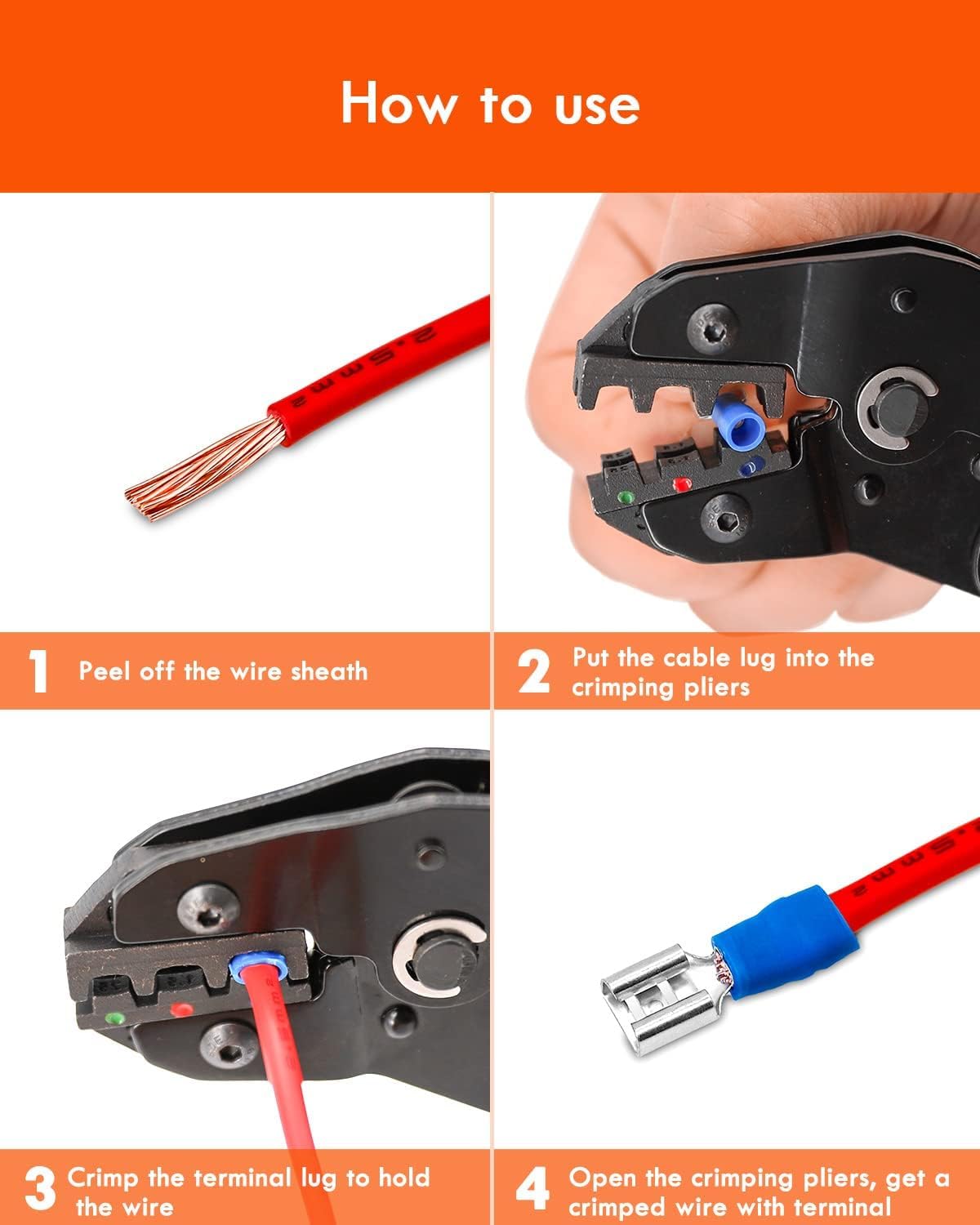 Gorffy 160-Piece Insulated Cable Lug Assortment for Automotive Wiring