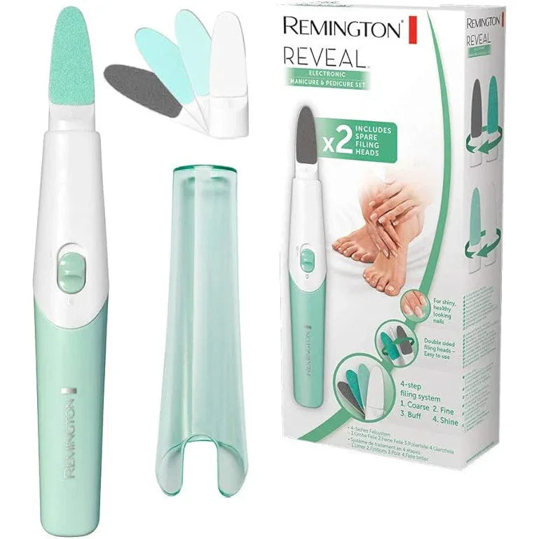 Remington Reveal MAN1000 2‑Speed Double‑Sided Manicure Pedicure Set - Gomix Brands Outlet