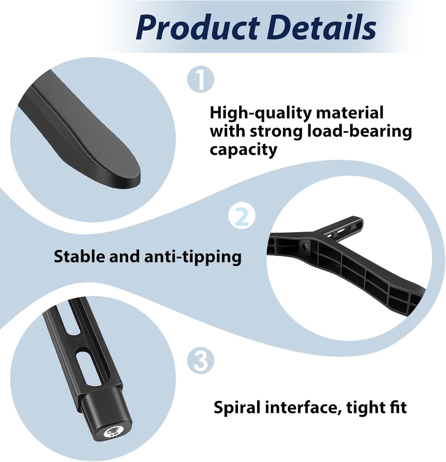 ZyFurn Universal TV Stand Feet for 32‑65‑Inch LCD LED OLED