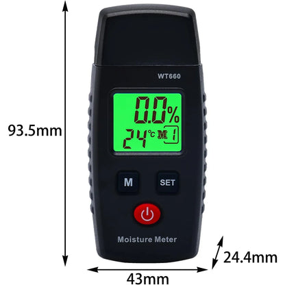 GERUI Pin-Type Wood Moisture Meter with 7 Measurement Modes - Gomix Brands Outlet