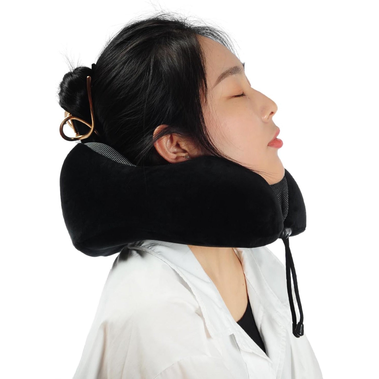 Makimoo Memory Foam Travel Pillow – 360° Neck Support, Lightweight, Compact