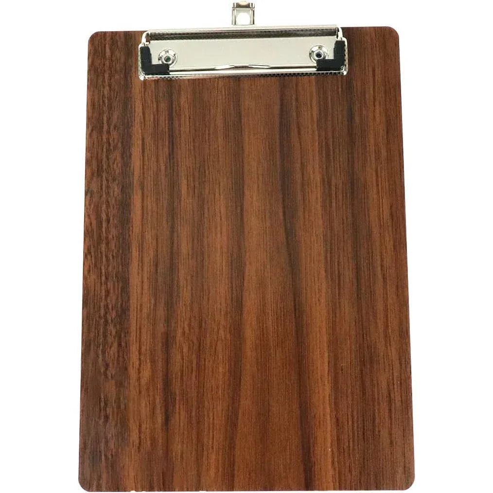 Natural Wood Clipboard with Stainless Steel Clip A5 - Gomix Brands Outlet
