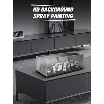 iCUANUTY Clear Acrylic Display Case for Lego Technic and 1:12 Scale Model Cars