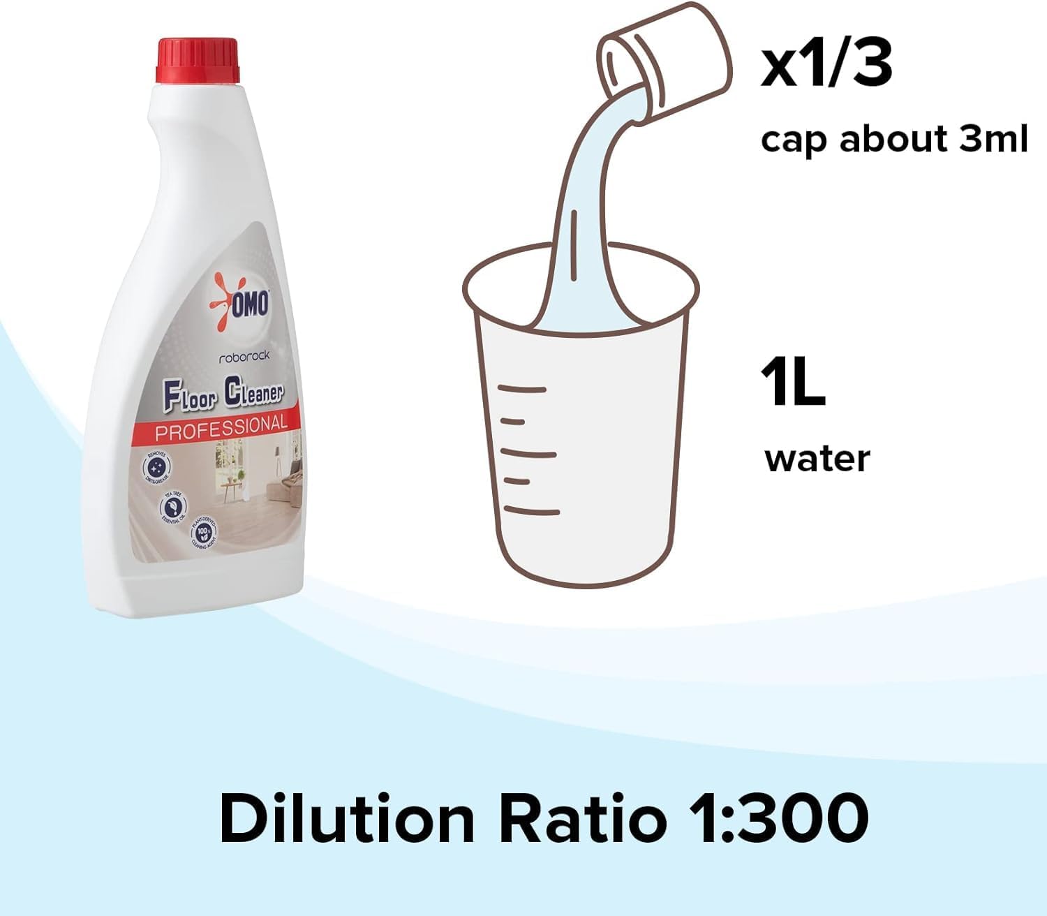 Roborock Original Floor Cleaner 480ml for Dyad Pro Vacuum