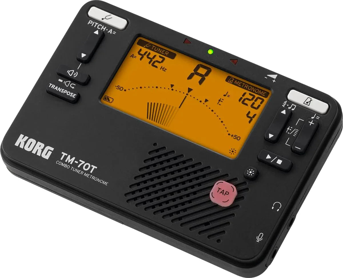 Korg TM-70T Precision Digital Tuner Metronome with Transpose, Sound Out, Chromatic Modes - Gomix Brands Outlet