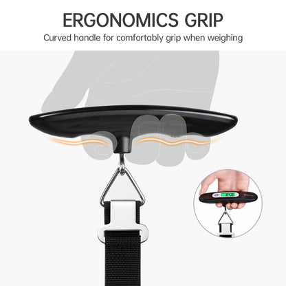 FREETOO Portable Digital Luggage Scale 50 kg Capacity Black