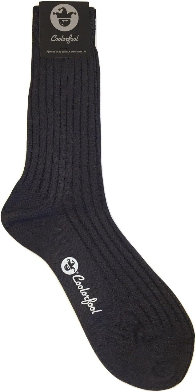 COOLORFOOL Premium Lisle Cotton Calf Socks – 25 Vibrant Colors