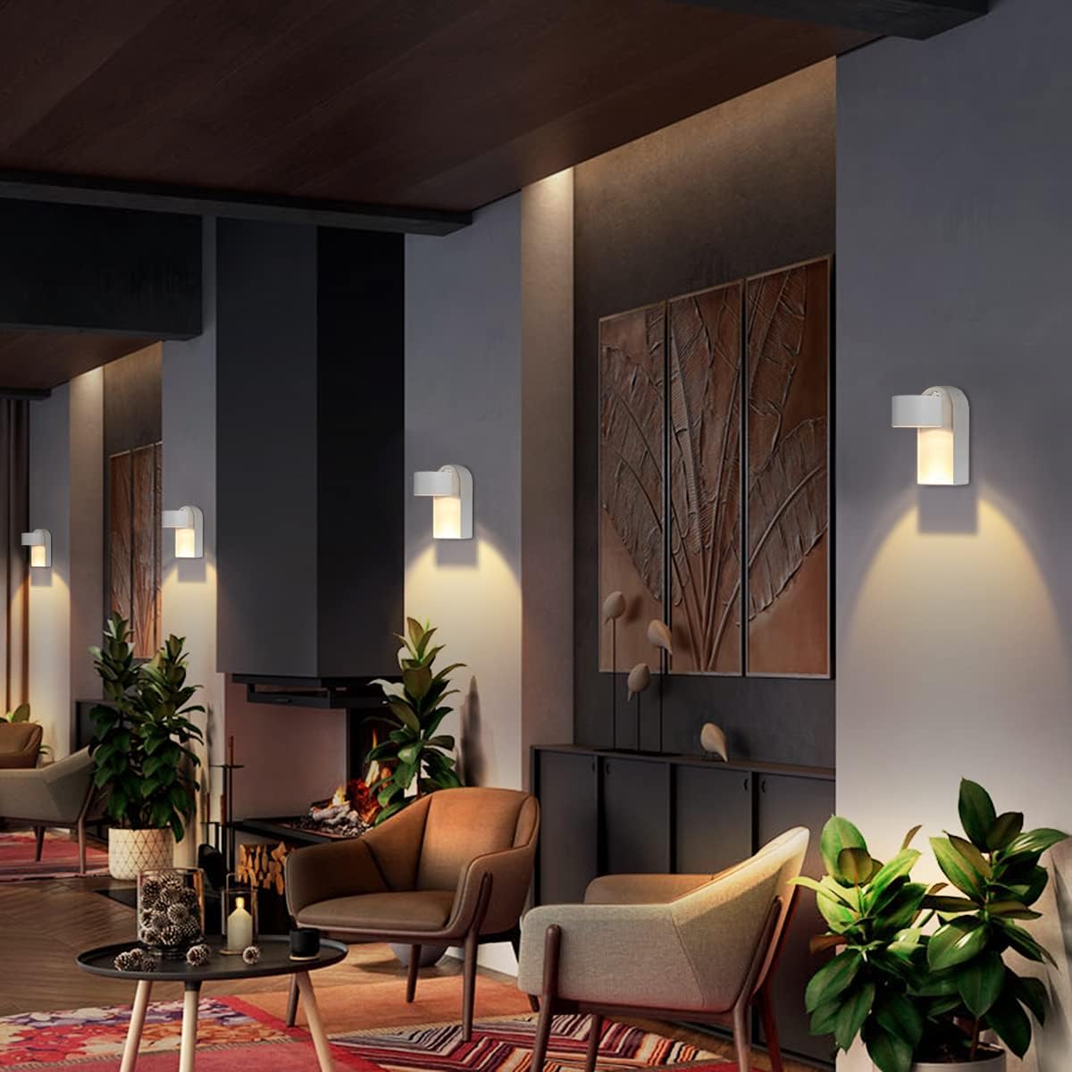 Dr.lazy CBTH346 12W LED Wall Light 3000K Warm White Rotatable Indoor Sconce