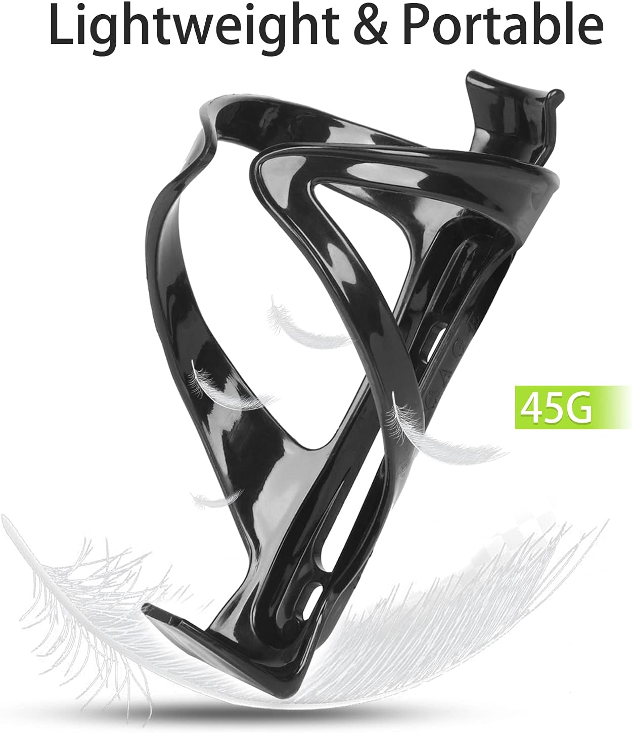 HASAGEI Bike Water Bottle Cage and 24oz Bottle Set – Lightweight BPA‑Free Holder for Road, Mountain & Kids Bikes