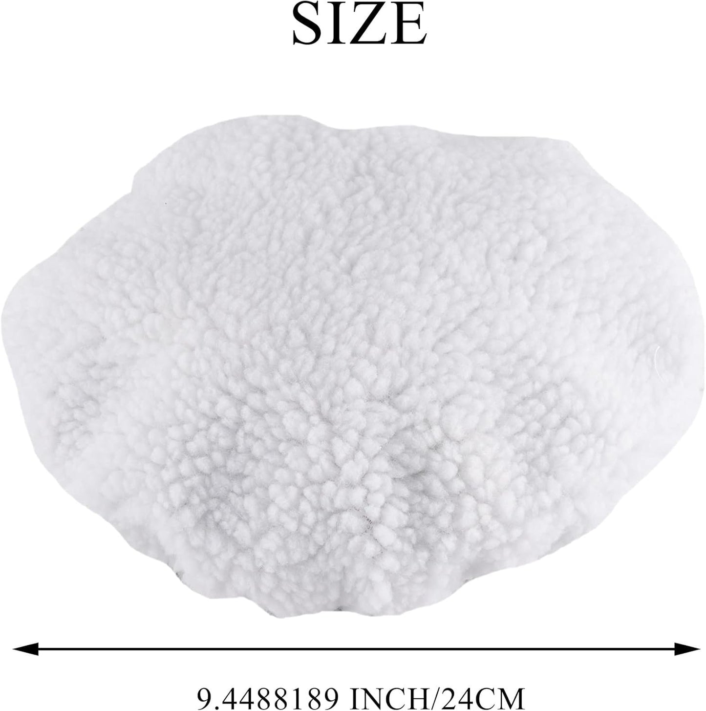 Ruitutedianzi 10-Inch Synthetic Fiber Bonnet Polishing Pad Pack of 4