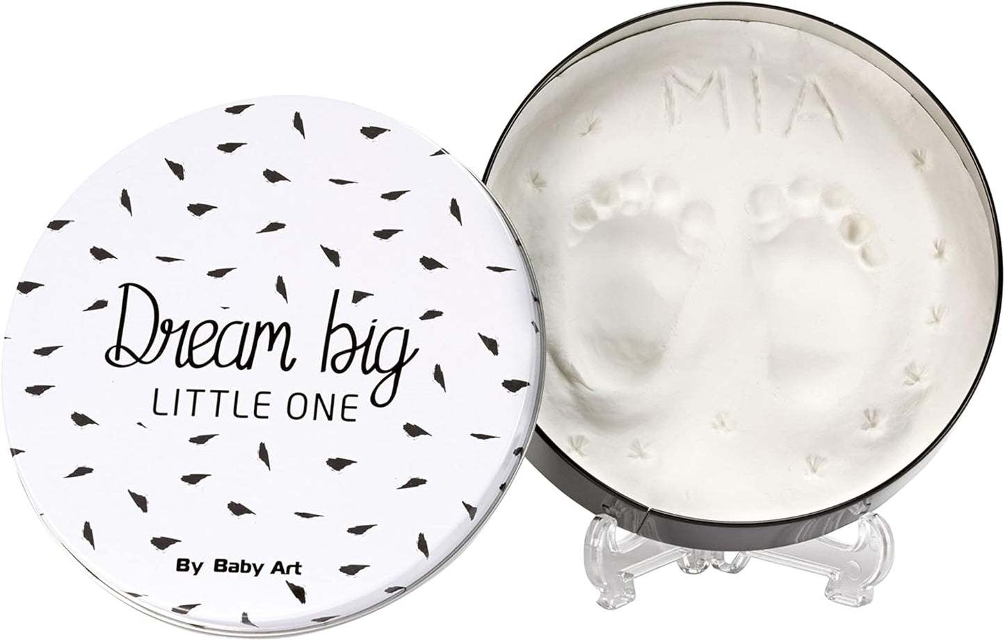 Magic Box Round Black And White Baby Art