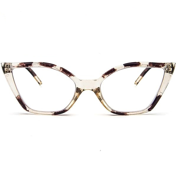 FEISEDY Crystal Cat Eye Blue Light Blocking Reading Glasses