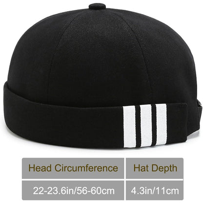 MESU Brimless Docker Cap – Retro No‑Brim Beanie for Men