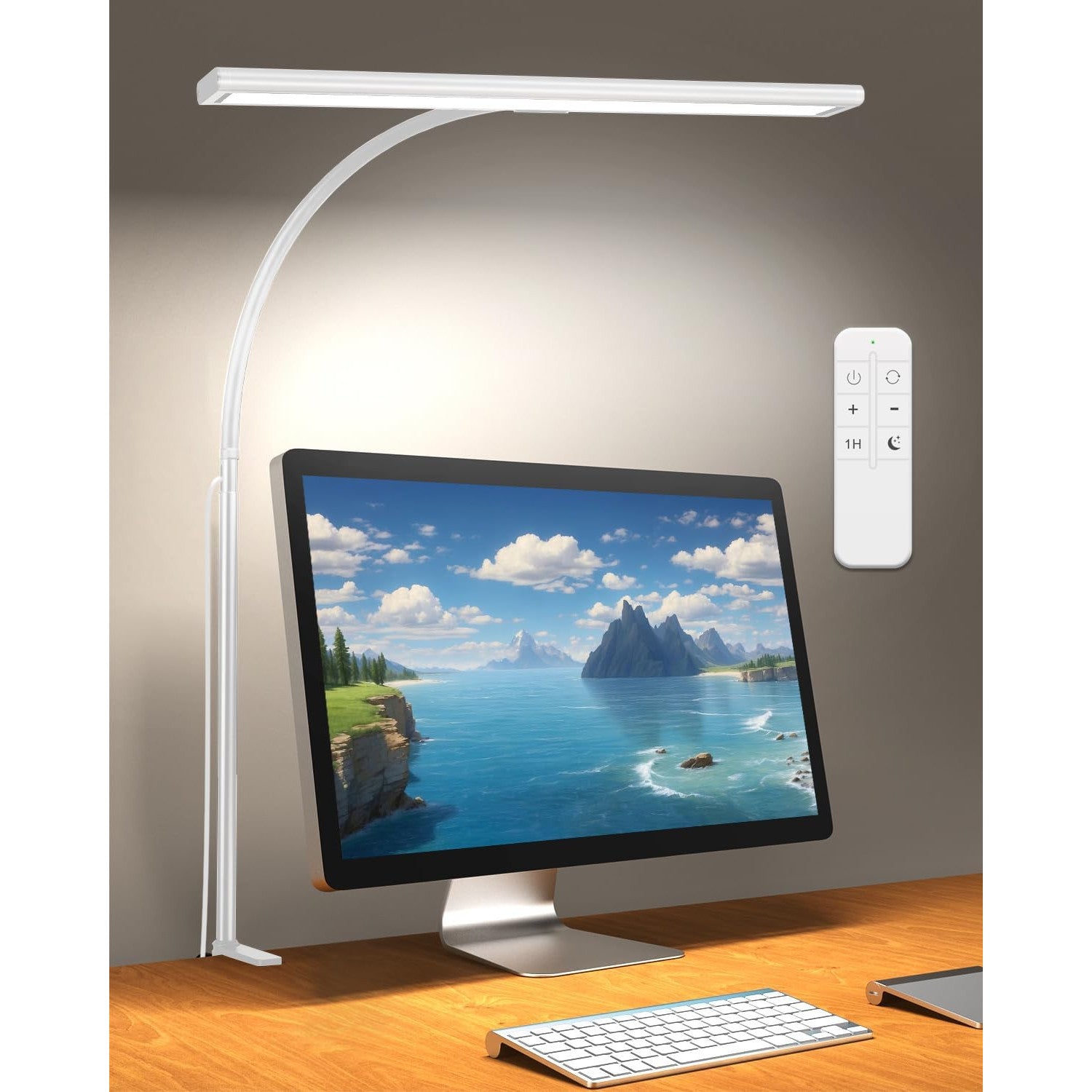 iFalarila 160 LED Desk Lamp with Remote Control, 70cm Adjustable Gooseneck, USB Powered