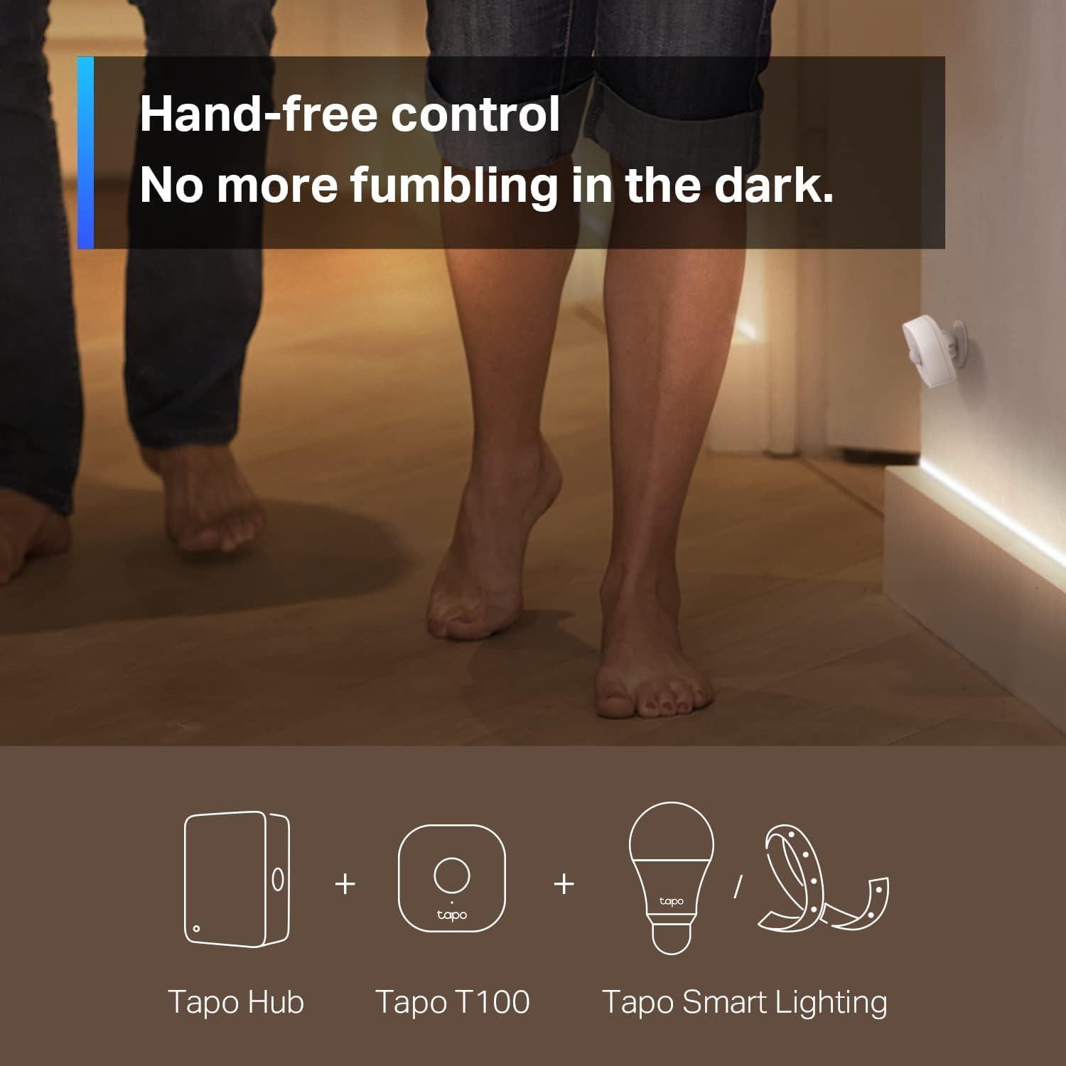 TP-Link Tapo T100 White Motion Sensor – Battery-Powered Smart Detector