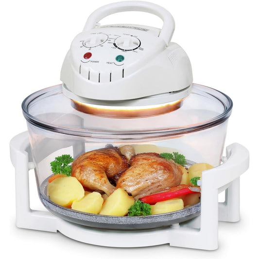 Large 17L TZS First Austria Halogen Oven with Extender Ring