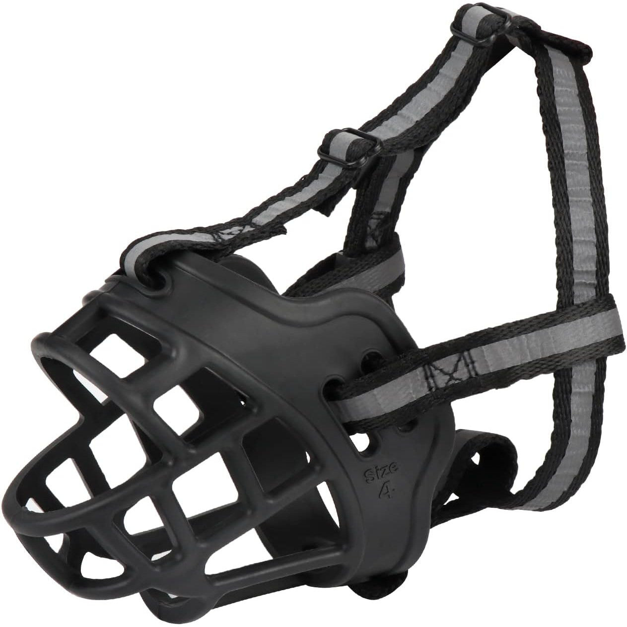 Soft Silicone Basket Dog Muzzle - Prevents Biting, Barking, Chewing