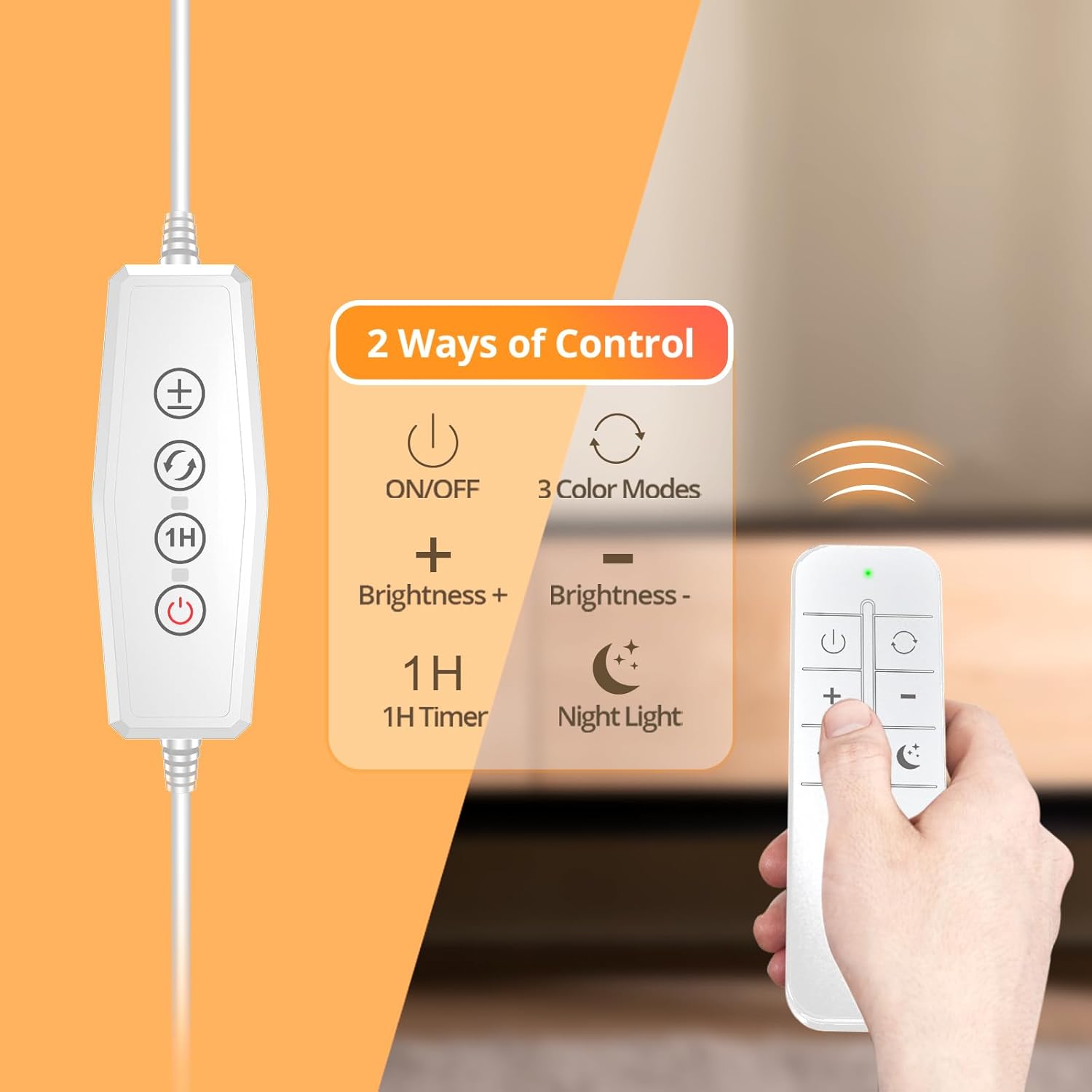 iFalarila 160 LED Desk Lamp with Remote Control, 70cm Adjustable Gooseneck, USB Powered