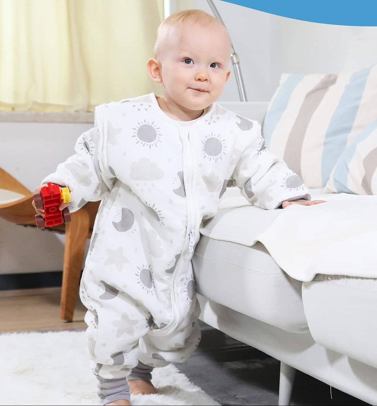 Lictin Organic Cotton Baby Sleep Sack with Feet 2.0 TOG