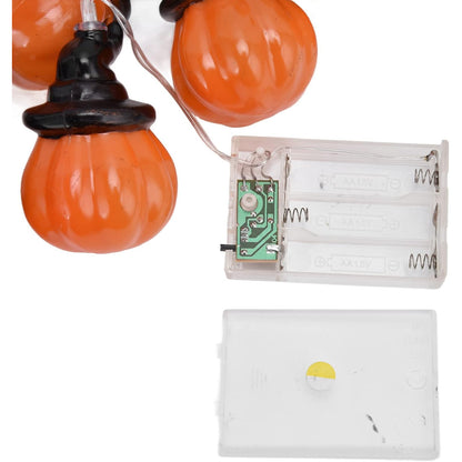 Cute Pumpkin Lantern String Lights 20 LEDs Dual Mode