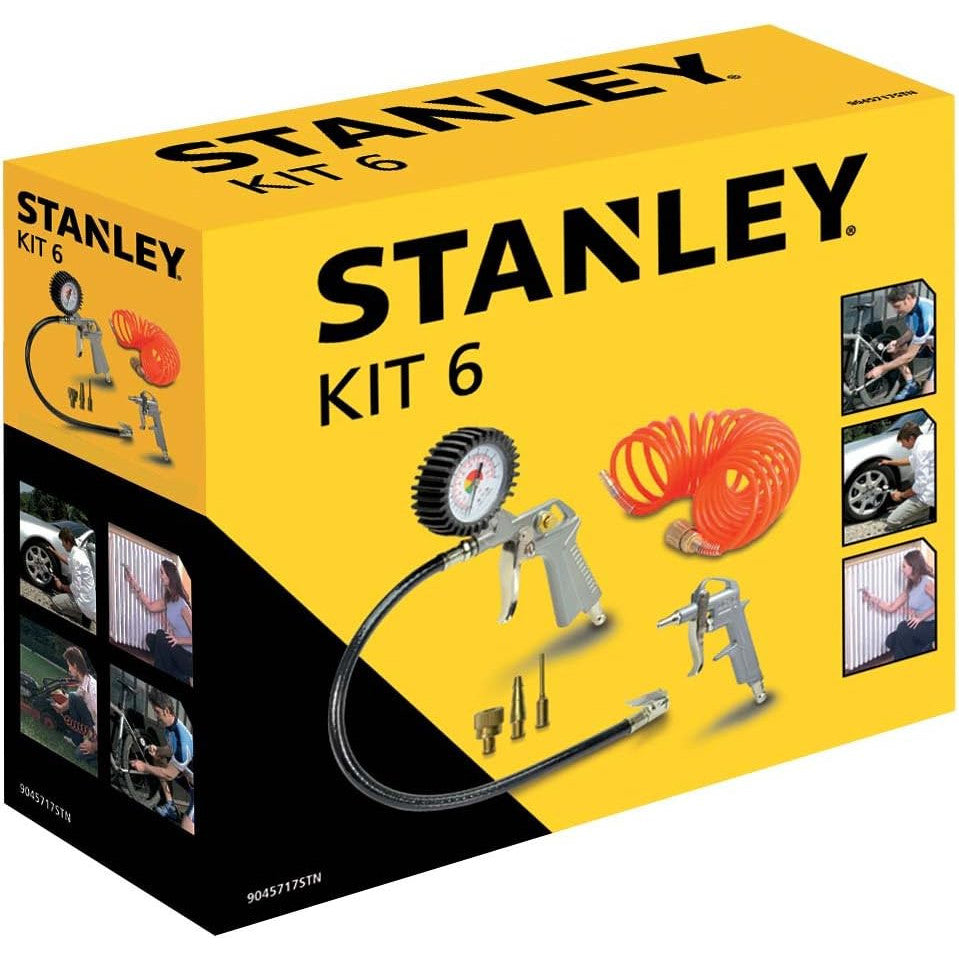 Stanley 6-Piece Air Compressor Tool Kit: Essential Attachments for Every Project