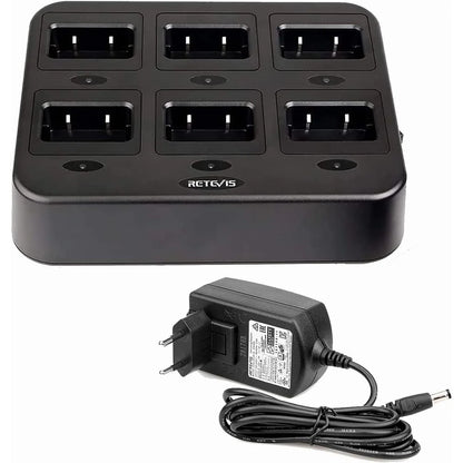 Retevis RTC777 Six‑Way Charger for Retevis H777 & Baofeng 888S - Gomix Brands Outlet