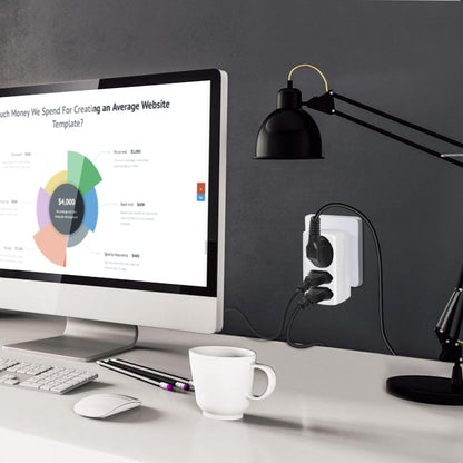 Portable 3 Way Power Socket