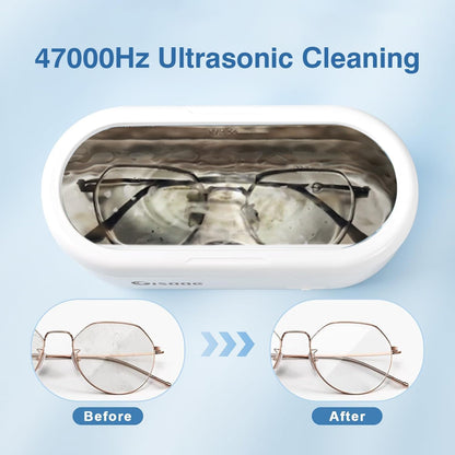 Gisaae 360ml Ultrasonic Cleaner Machine 47KHz High Frequency for Dental Jewellery
