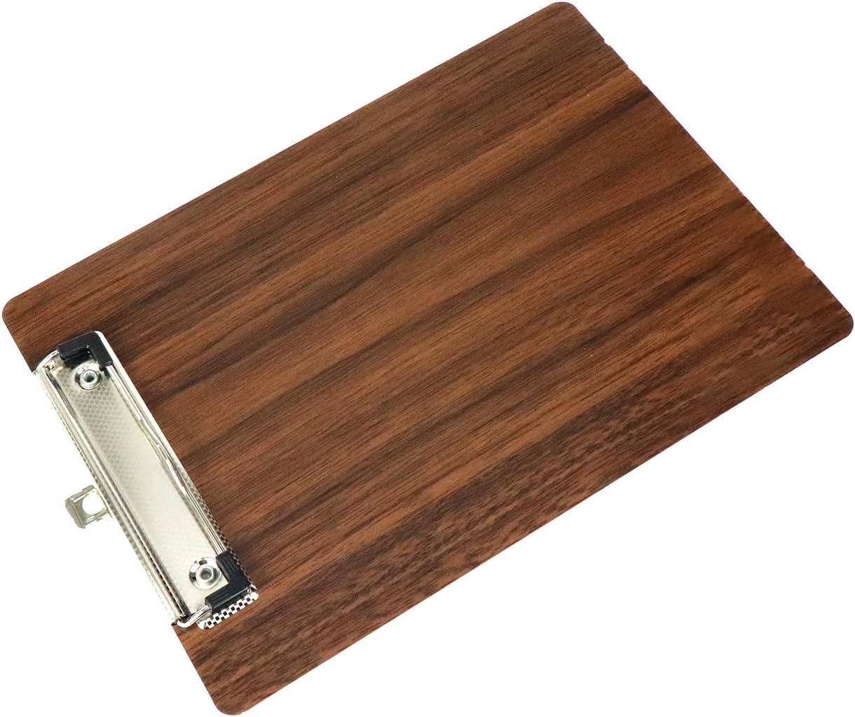 Natural Wood Clipboard with Stainless Steel Clip A5 - Gomix Brands Outlet