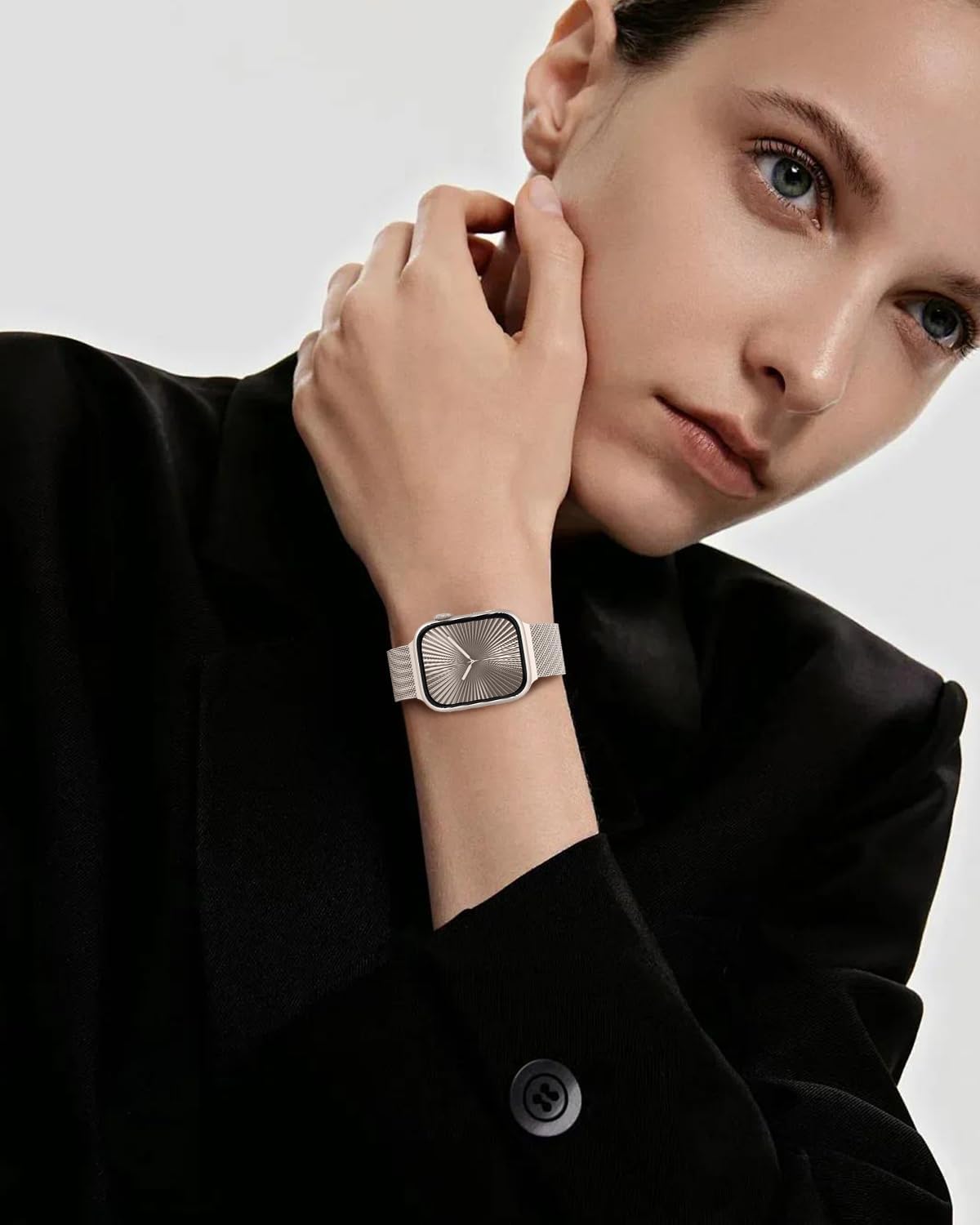 Jiamus FWJMDE2023021501A Milanese Watch Band for Apple Watch
