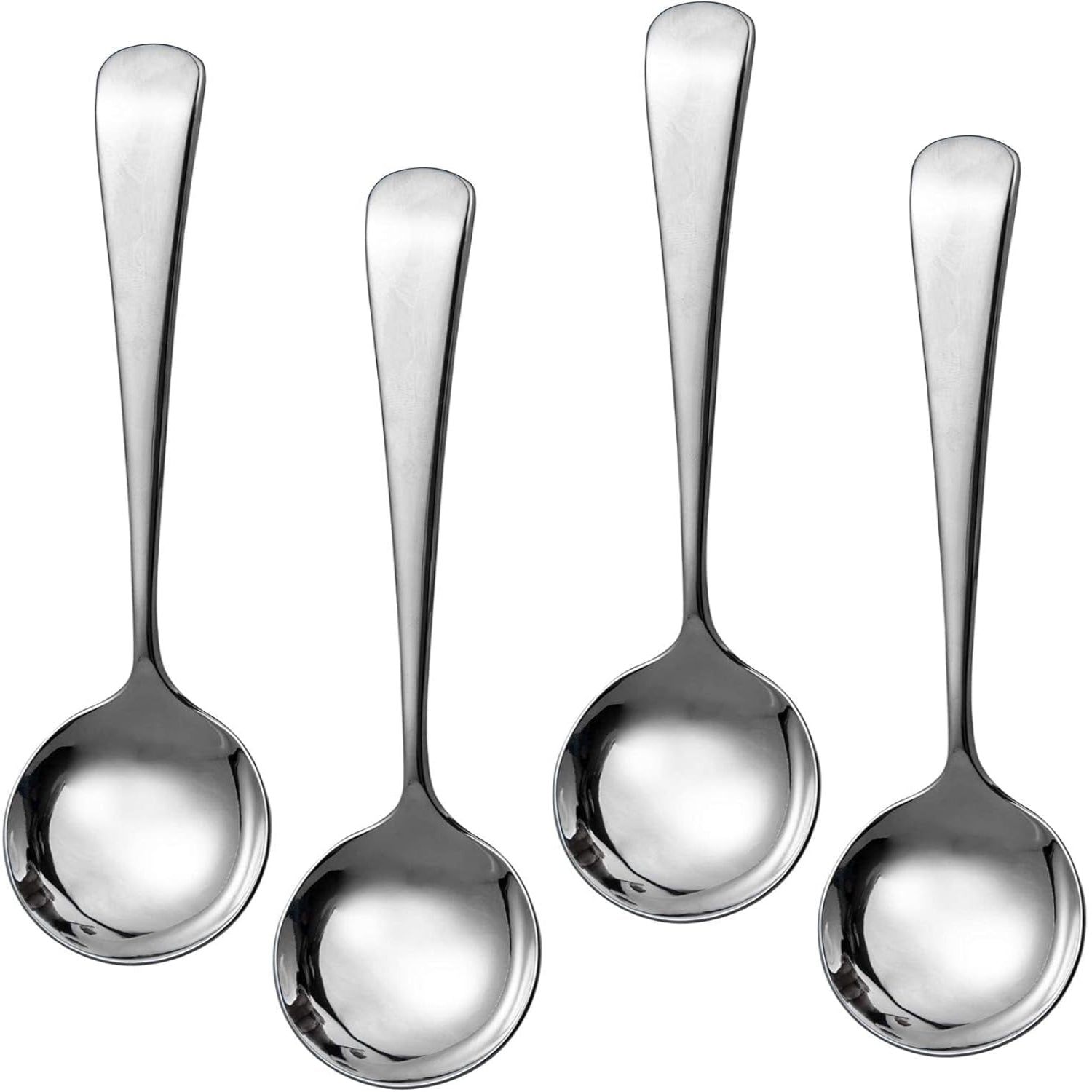IMEEA Stainless Steel Dessert Spoons 4 Pack 6 Inch