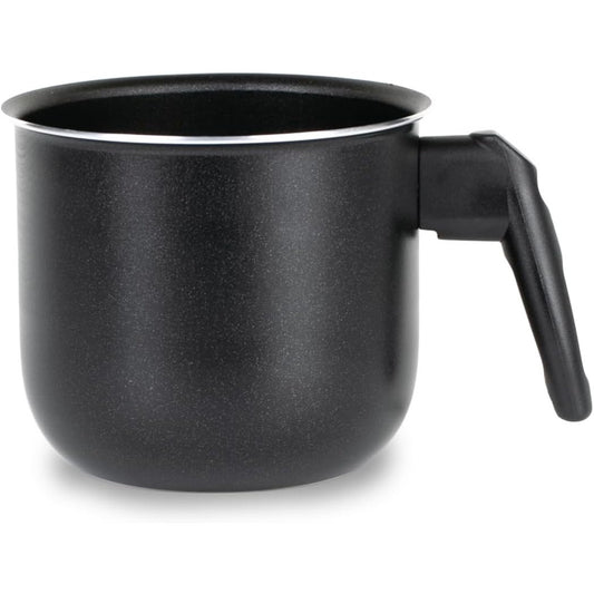 Zanetti 12 cm Aluminium Milk Pan – Black Ergonomic Handle Made in Italy