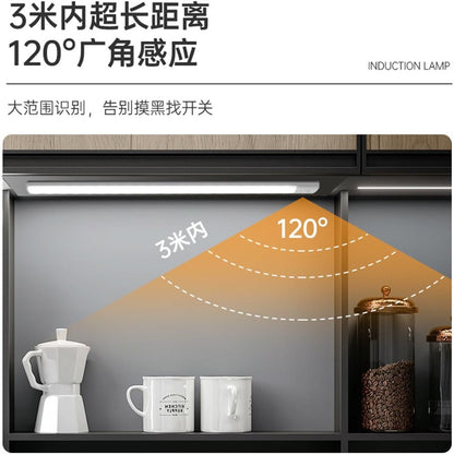 Intelligent Human Body Sensing LED Magnetic Light Strip 40CM Black