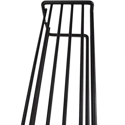 Metal Wall-Mounted Spice Rack Organizer Set - Black, 2 Pieces