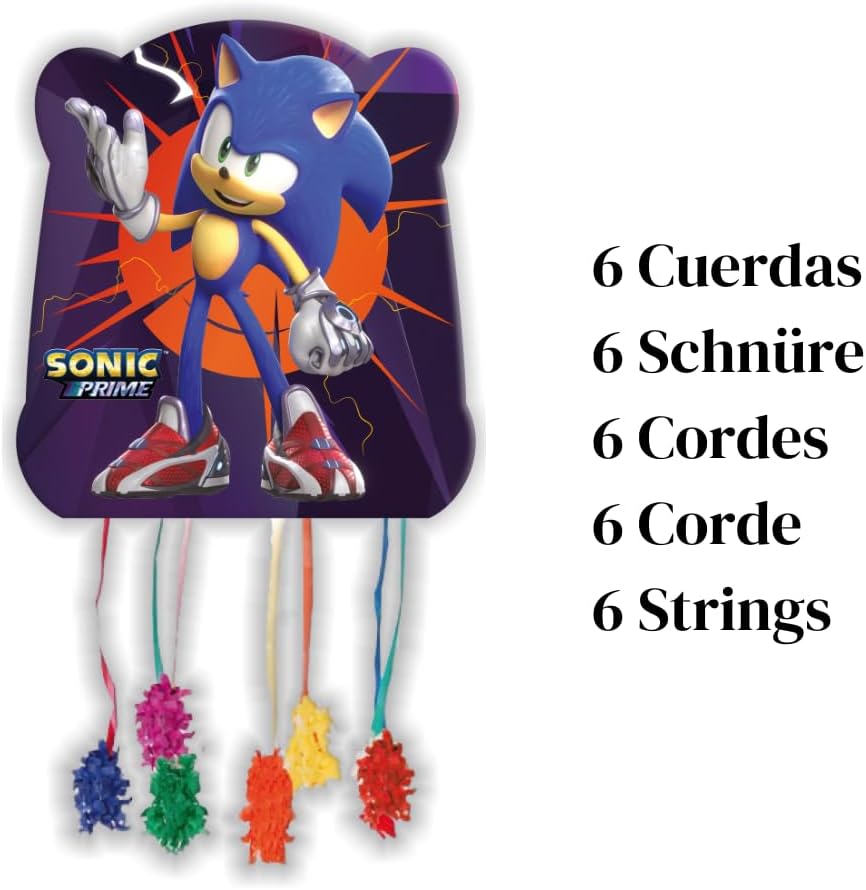 Sonic Prime Pinata Party Decoration - Kids' Birthday Celebration Fun