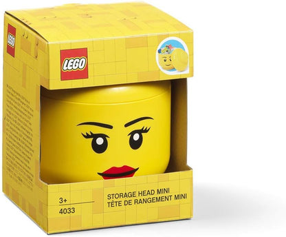 LEGO Storage Head for Kids Fun Organizer - Yellow
