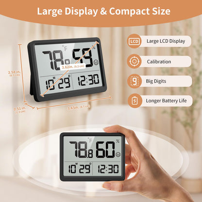DOOMAY 5294 Digital Hygrometer and Temperature Monitor